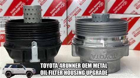 toyota 4 liter metal oil filter housing upgrade|oil filter housing upgrade toyota.